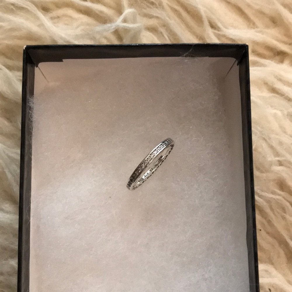 Hearts of Pandora Ring, Clear CZ